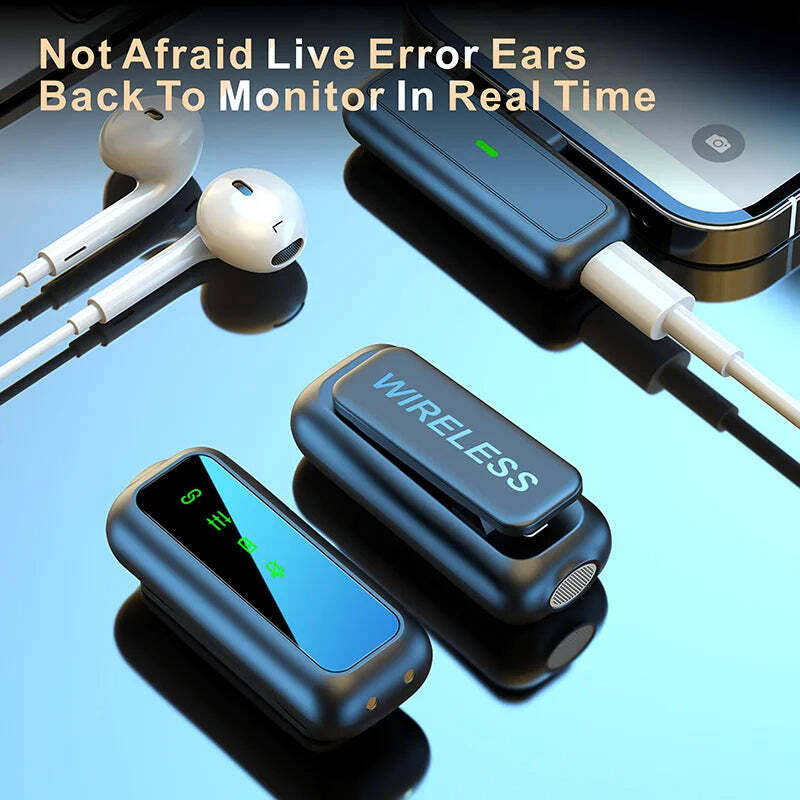 Hridz SX6 Type-C 2in1 Portable Professional Wireless Microphone 2.4g Dual Microphone for Vlog Singing V571-0740111698696