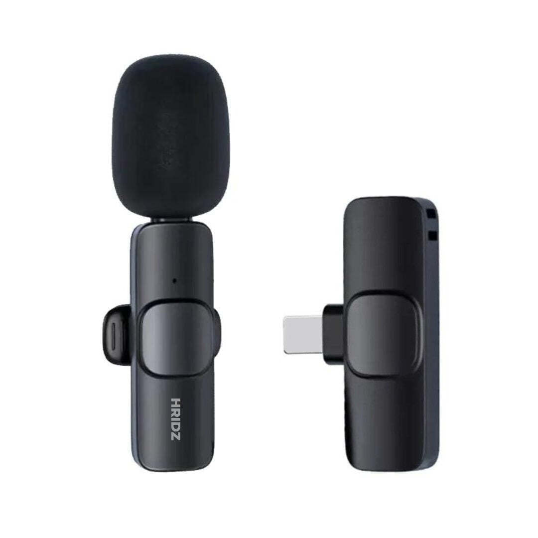 Hridz HZ9 Wireless Rechargeable 1 in 1 Microphone For fast connection Port Devices Recording Interview V571-0740111698733