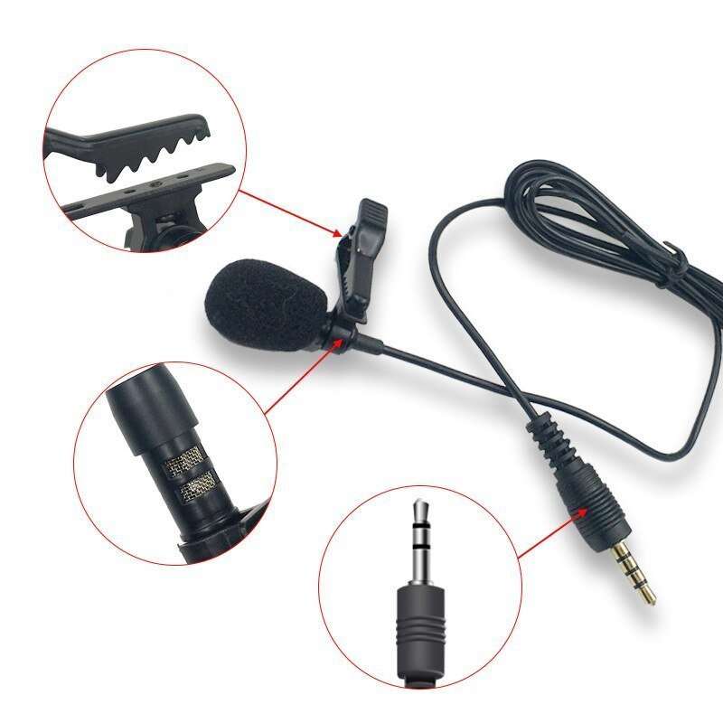 Hridz 3.5mm Clip-on Lapel Lavalier Microphone for Mobile Phone V571-1005001287250979