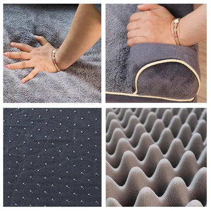 XL Size PawfectFriend Orthopedic Dog Bed 3-Side Comfort Bolster Padded Calming Mattress Bed with Removable V571-644161314523