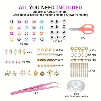 10800pcs Clay Beads for Bracelet Making Kit 72 Colors Spacer Heishi Beads Jewelry Making Kit V571-728040811232