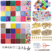 25000 Pcs 24 Girds DIY Acrylic Bead A-Z Letter Beads and Polymer Soft Clay Kit For Bracelet Making V571-728040811263