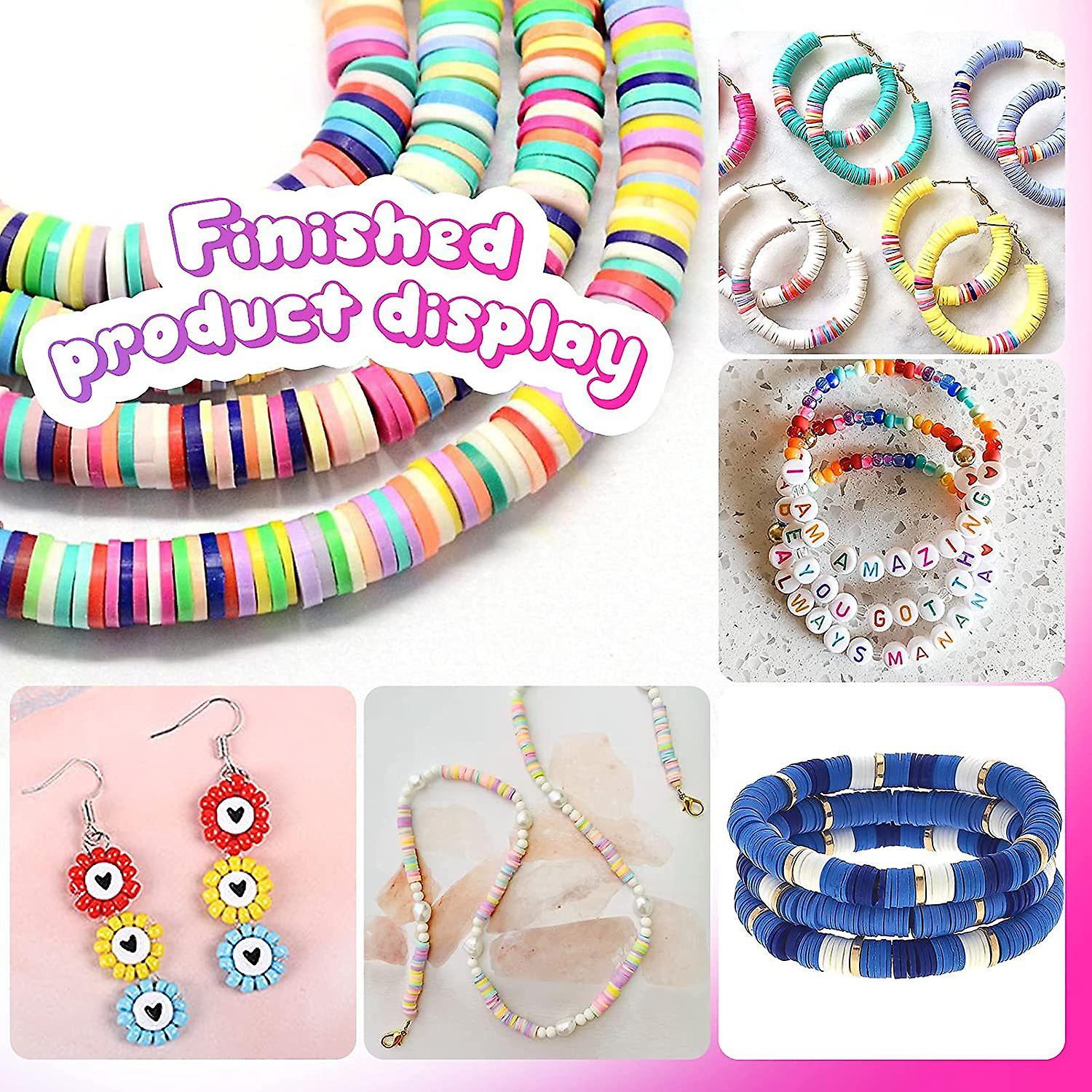 25000 Pcs 24 Girds DIY Acrylic Bead A-Z Letter Beads and Polymer Soft Clay Kit For Bracelet Making V571-728040811263