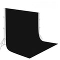 Hridz 2x3m Black Backdrop for Photography Videos V571-BLACKBGMUSLIN
