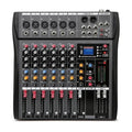 Hridz 6 Channels Bluetooth Mixer DJ Live Studio Audio Mixer USB Console Amplifier AUX V571-HRIDZCT60SAM