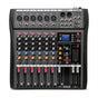 Hridz 6 Channels Bluetooth Mixer DJ Live Studio Audio Mixer USB Console Amplifier AUX V571-HRIDZCT60SAM