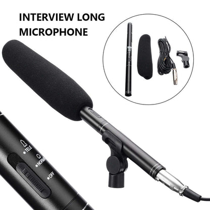 HZ-320 Professional Studio Condenser Shotgun Microphone for Filmmaking and Interview Recording V571-HZ-320-MIC