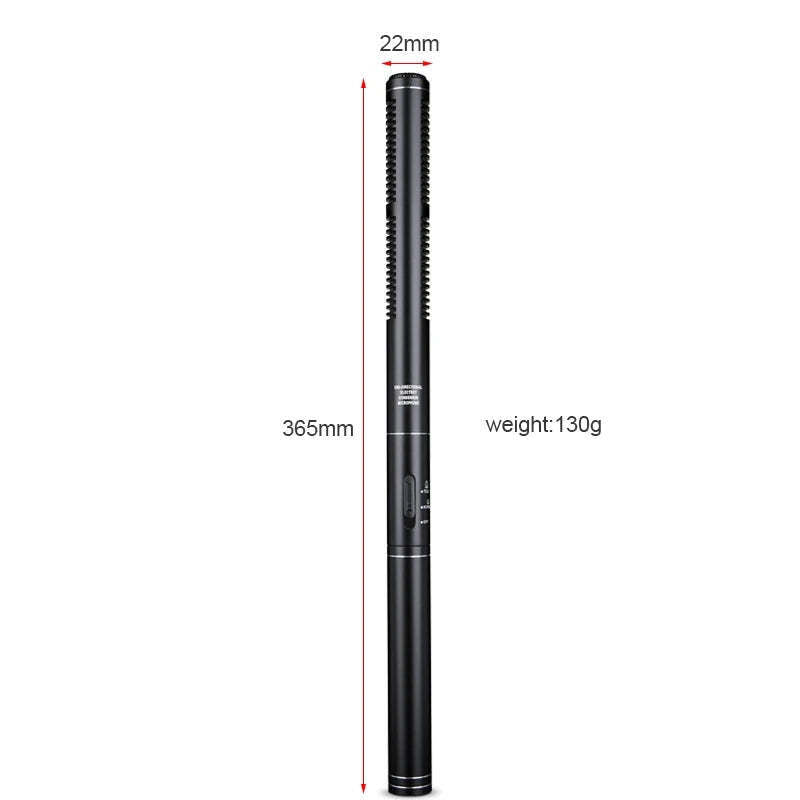 HZ-320 Professional Studio Condenser Shotgun Microphone for Filmmaking and Interview Recording V571-HZ-320-MIC