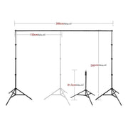 2.6M*3M Heavy Duty Backdrop Support System for Photography Background Photo Video Studio V571-HZ260CMBGSST