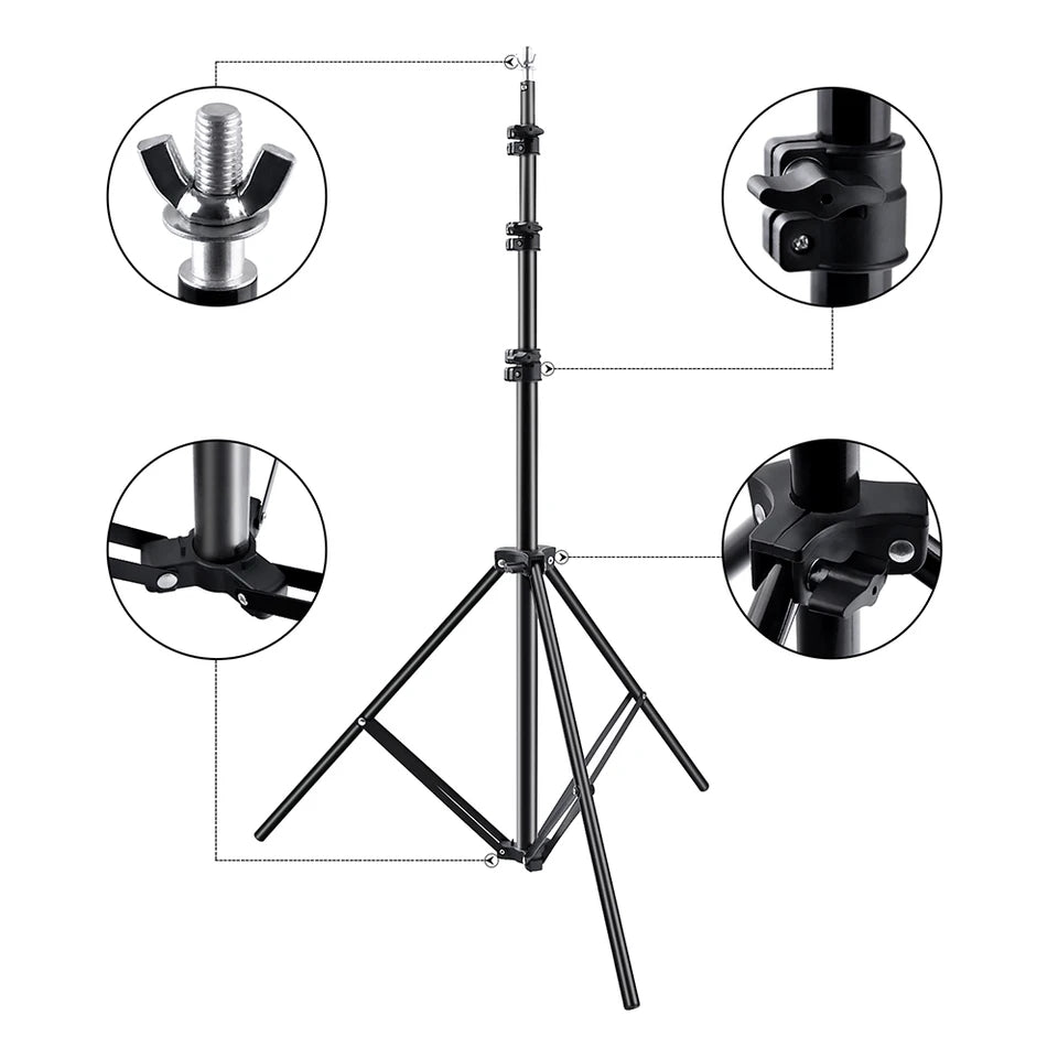 2.6M*3M Heavy Duty Backdrop Support System for Photography Background Photo Video Studio V571-HZ260CMBGSST