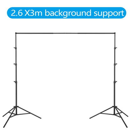 2.6M*3M Heavy Duty Backdrop Support System for Photography Background Photo Video Studio V571-HZ260CMBGSST