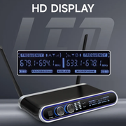 Hridz Wireless UHF Microphone Kit Dual Handheld Mics with 100m Range Receiver for Karaoke Meetings Parties V571-HZ2UHFM100MRSET