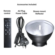 Hridz 300W COB Video Light LED Ultra Bright VL300 Bi-Color COB 2800-6800K Bowens V571-HZCBVL300