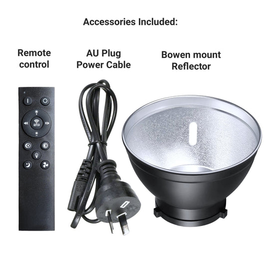 Hridz 300W COB Video Light LED Ultra Bright VL300 Bi-Color COB 2800-6800K Bowens V571-HZCBVL300