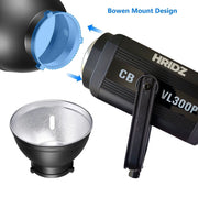 Hridz 300W COB Video Light LED Ultra Bright VL300 Bi-Color COB 2800-6800K Bowens V571-HZCBVL300