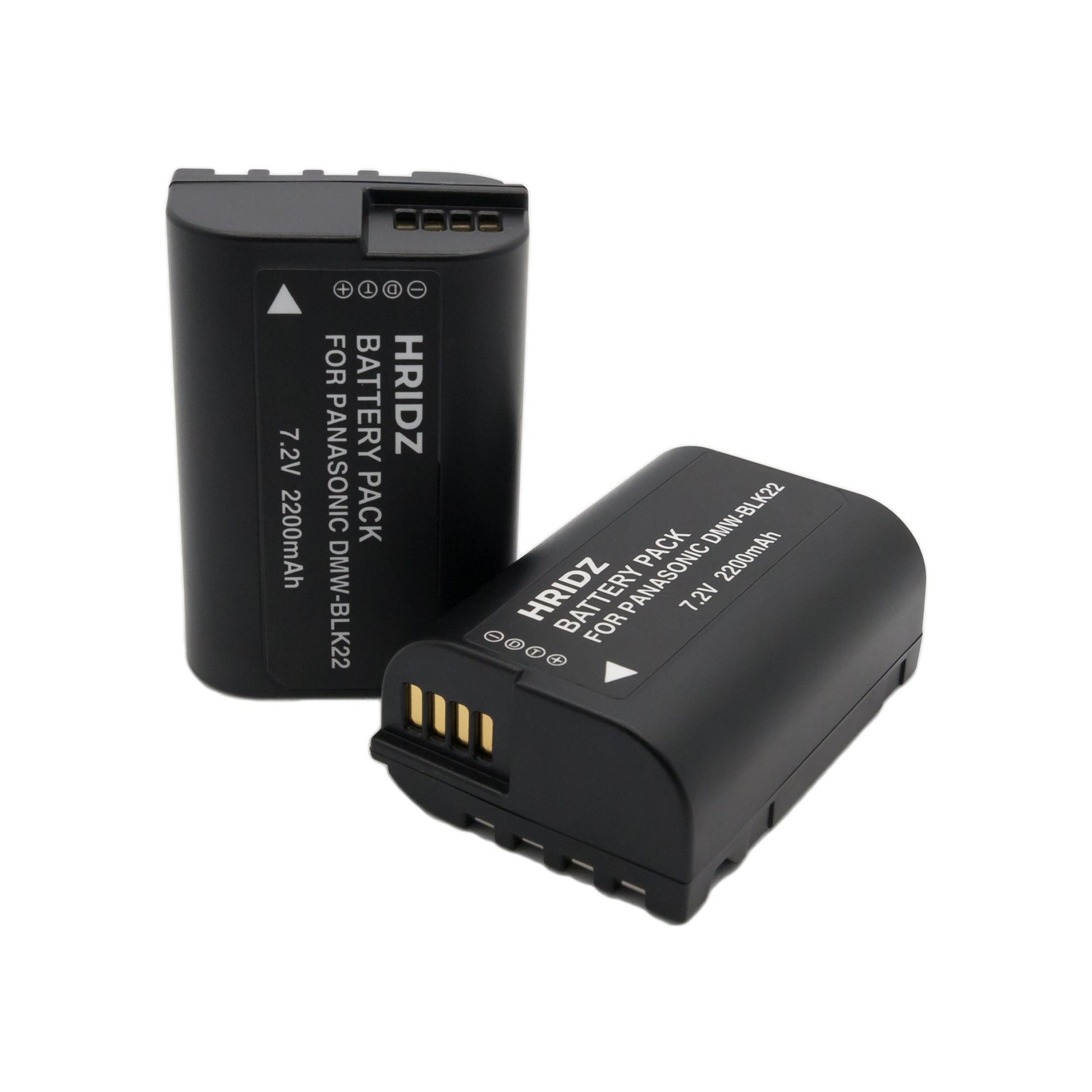 Hridz BLK22 Battery and Dual charger pack for Panasonic DMW-BLK22 LUMIX DSLR - combo-pack V571-HZDMWBLK22-COMBO