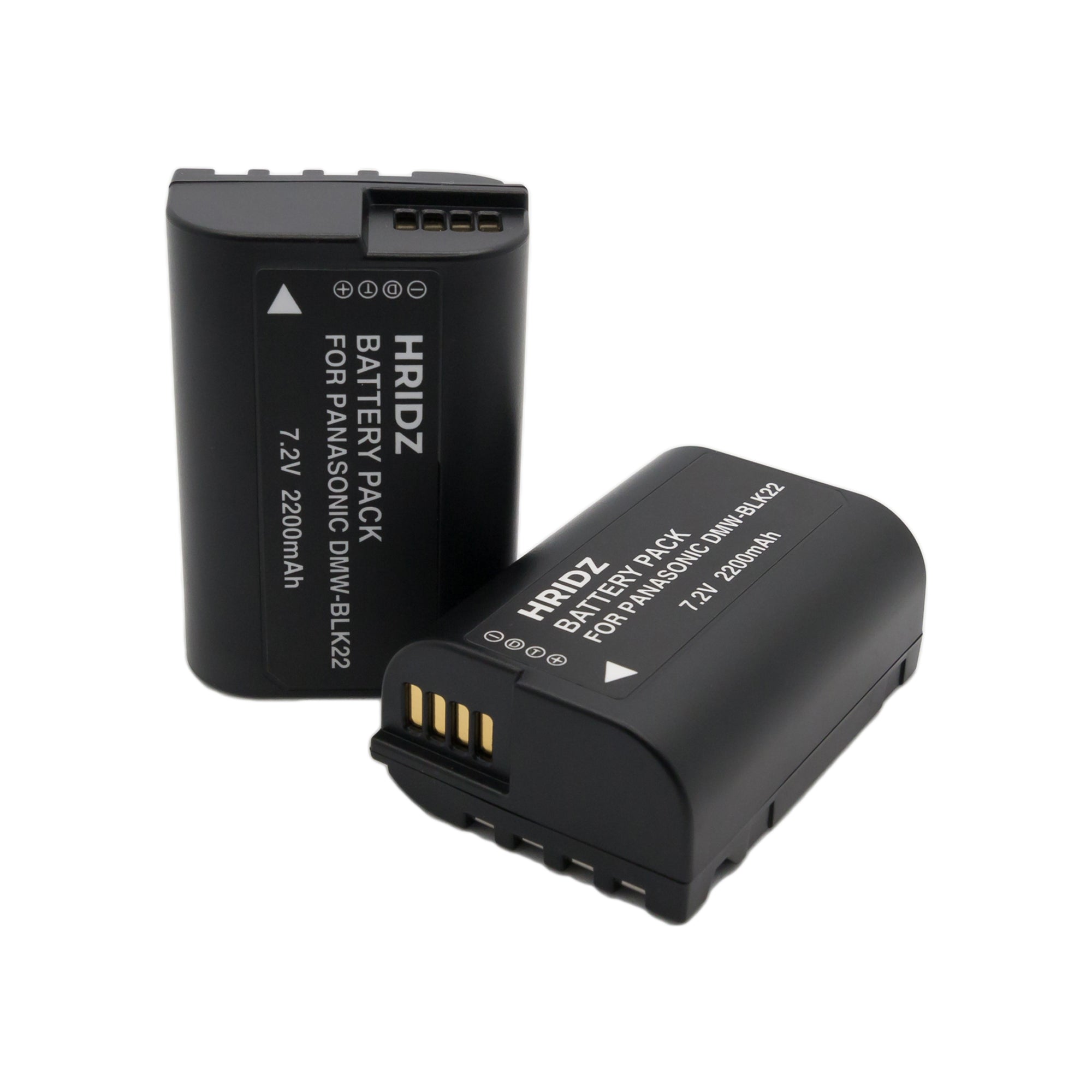 Hridz BLK22 Battery and Dual charger pack for Panasonic DMW-BLK22 LUMIX DSLR - combo-pack V571-HZDMWBLK22-COMBO