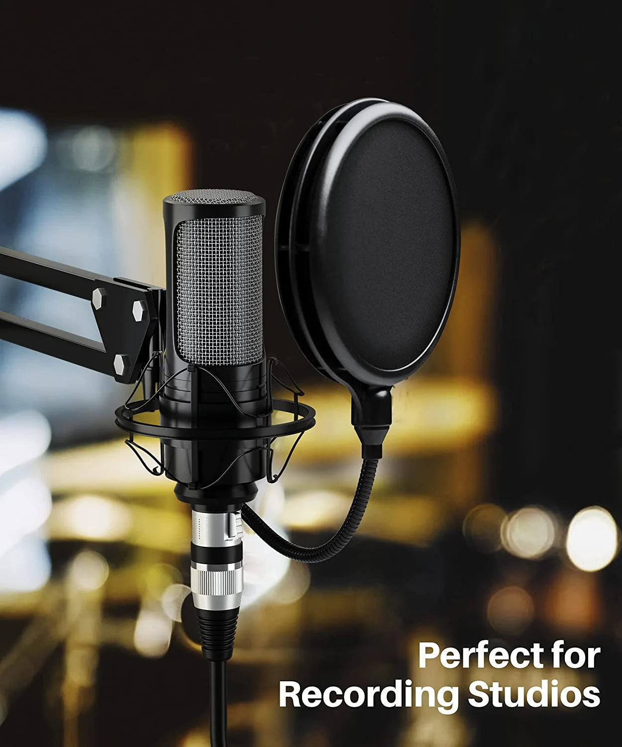 1m Hridz XLR Cable Male To Female Audio Output and Input Apply To KTV Microphone V571-HZMFXLRCABLE-1M