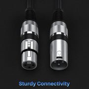 1m Hridz XLR Cable Male To Female Audio Output and Input Apply To KTV Microphone V571-HZMFXLRCABLE-1M