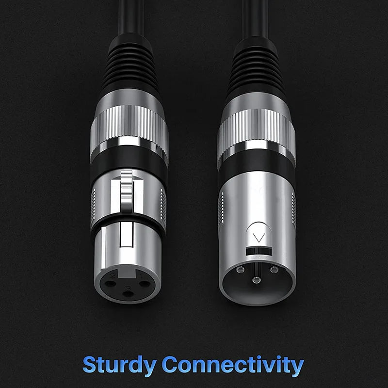 1m Hridz XLR Cable Male To Female Audio Output and Input Apply To KTV Microphone V571-HZMFXLRCABLE-1M