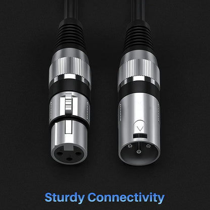 1m Hridz XLR Cable Male To Female Audio Output and Input Apply To KTV Microphone V571-HZMFXLRCABLE-1M