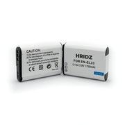 HRIDZ EN-EL23 Battery & Charger Set For Nikon Coolpix B700 S810c P600 P610S V571-TFDCB2B1C1BENEL23