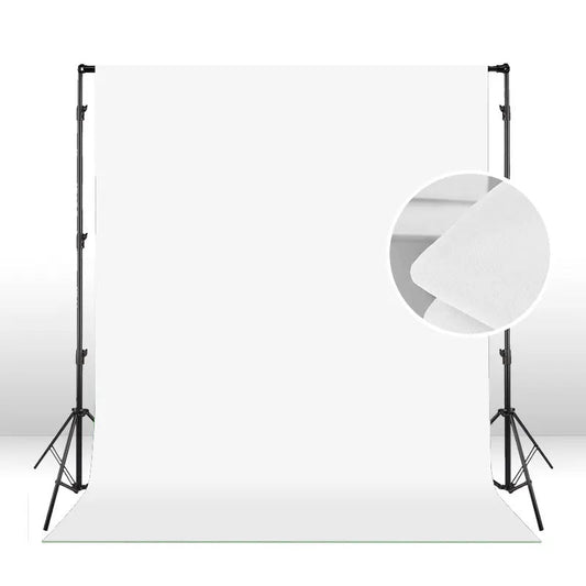 Hridz 2x3m White Backdrop For Photography Videos Events Photoshoot V571-WHITEBGMUSLIN