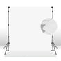 Hridz 2x3m White Backdrop For Photography Videos Events Photoshoot V571-WHITEBGMUSLIN