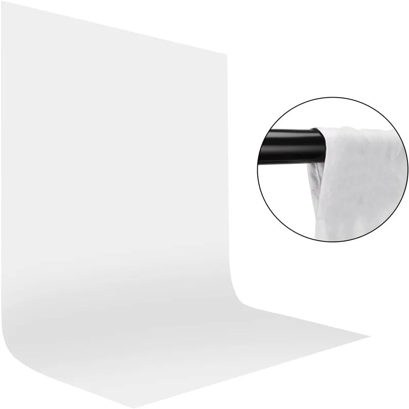 Hridz 2x3m White Backdrop For Photography Videos Events Photoshoot V571-WHITEBGMUSLIN