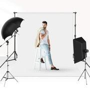Hridz 2x3m White Backdrop For Photography Videos Events Photoshoot V571-WHITEBGMUSLIN