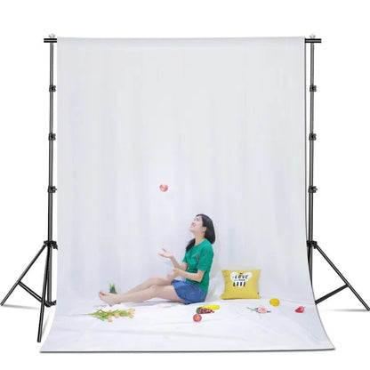 Hridz 2x3m White Backdrop For Photography Videos Events Photoshoot V571-WHITEBGMUSLIN