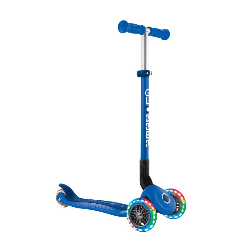 Globber PRIMO Foldable Lights Scooter - Navy Blue/Dark Navy Blue V572-432-100-3