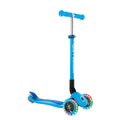 Globber PRIMO Foldable Lights Scooter - Sky Blue/Navy Blue V572-432-101-3