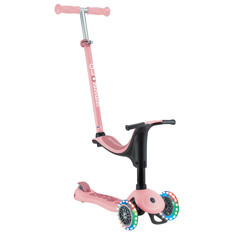 GLOBBER GO UP SPORTY Lights with Stabilizer - Pastel Pink/Deep Pink V572-452-710-4S