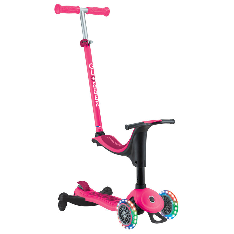 Globber Go Up Sporty Lights 360 - Fuchsia/Dark Pink V572-456-610S