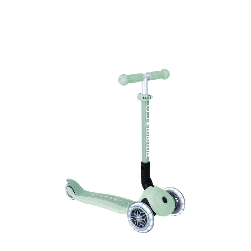 Globber ECOLOGIC JUNIOR Foldable Scooter Lights - Pistachio V572-692-505-2