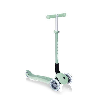 Globber ECOLOGIC PRIMO Foldable Scooter with Lights - Pistachio V572-696-505-2