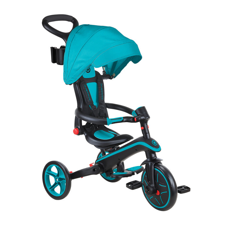 Globber EXPLORER Trike 4in1 FOLDABLE - Teal V572-732-105-2-AUS