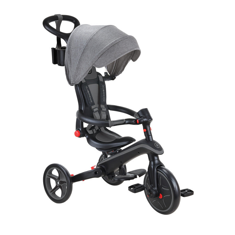Globber EXPLORER Trike 4in1 FOLDABLE - Black/Grey V572-732-120-2-AUS