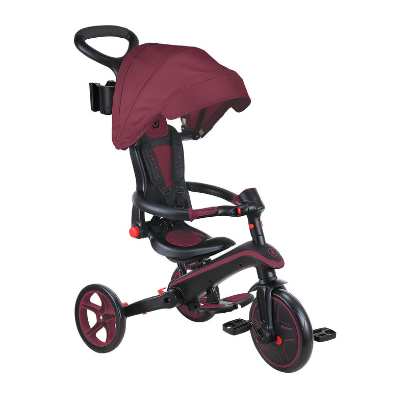 Globber EXPLORER Trike 4in1 FOLDABLE - Burgundy V572-732-202-2-AUS