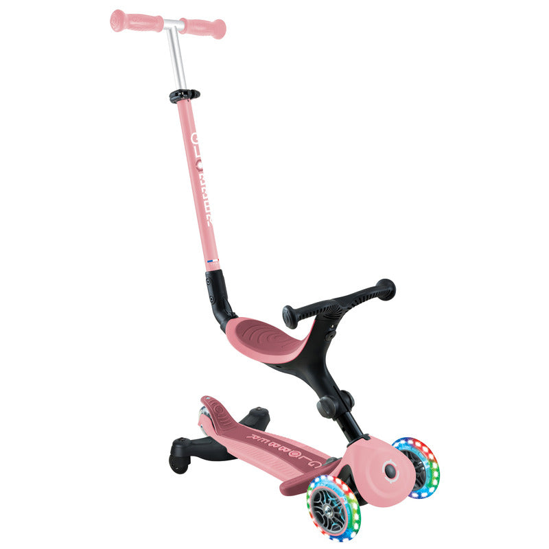 Globber Go Up Active Lights 360 - Pastel/Deep Pink V572-749-310