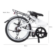Progear Bikes Nomad Folding Bike 20" in Pearl White V572-BIKPNOMAD20WHT
