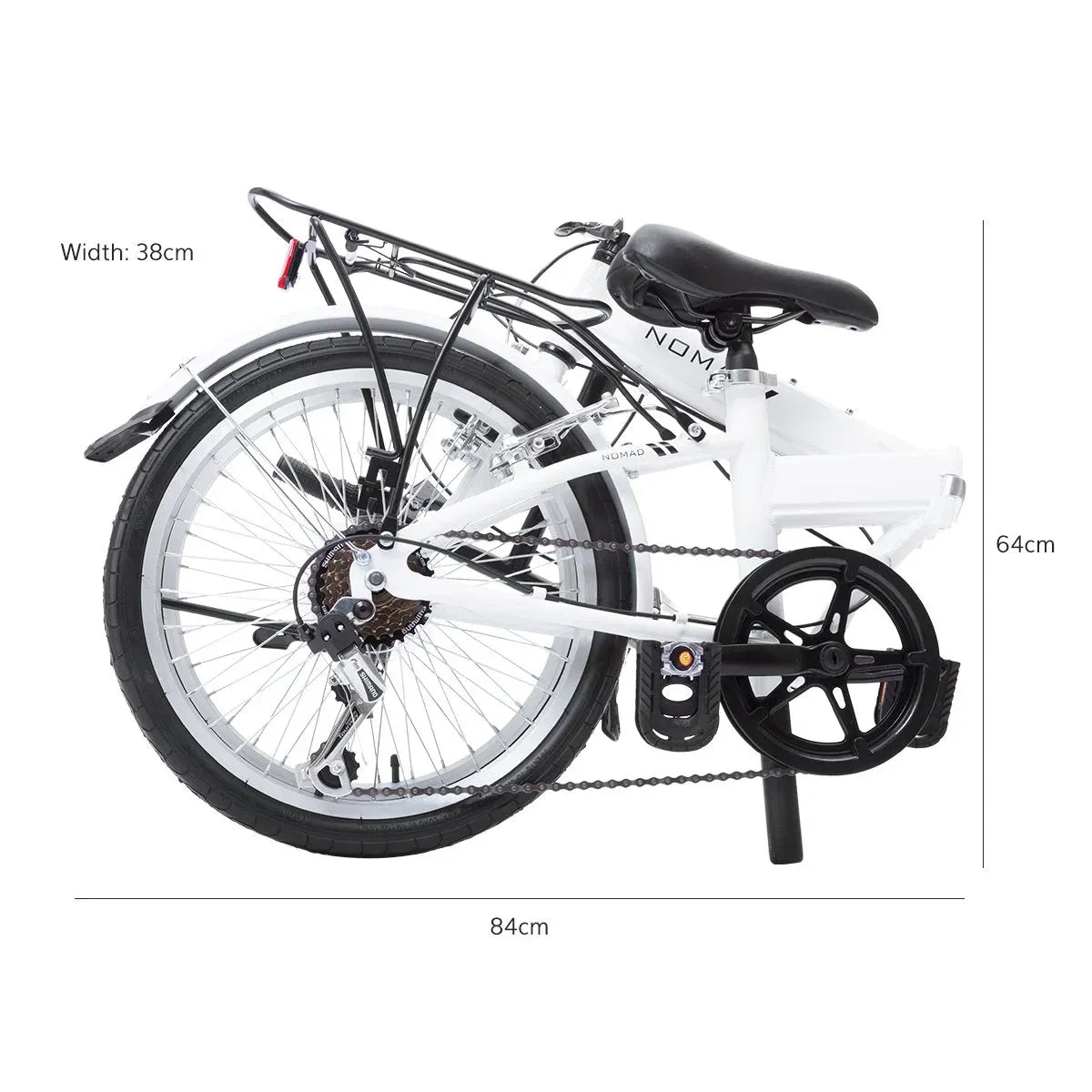 Progear Bikes Nomad Folding Bike 20" in Pearl White V572-BIKPNOMAD20WHT