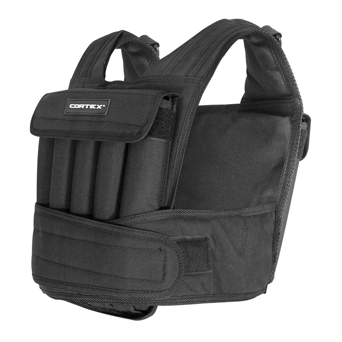 CORTEX 20kg Adjustable Weight Vest with 1kg Increments in Black V572-CSAC-WVEST-20