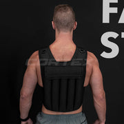 CORTEX 20kg Adjustable Weight Vest with 1kg Increments in Black V572-CSAC-WVEST-20