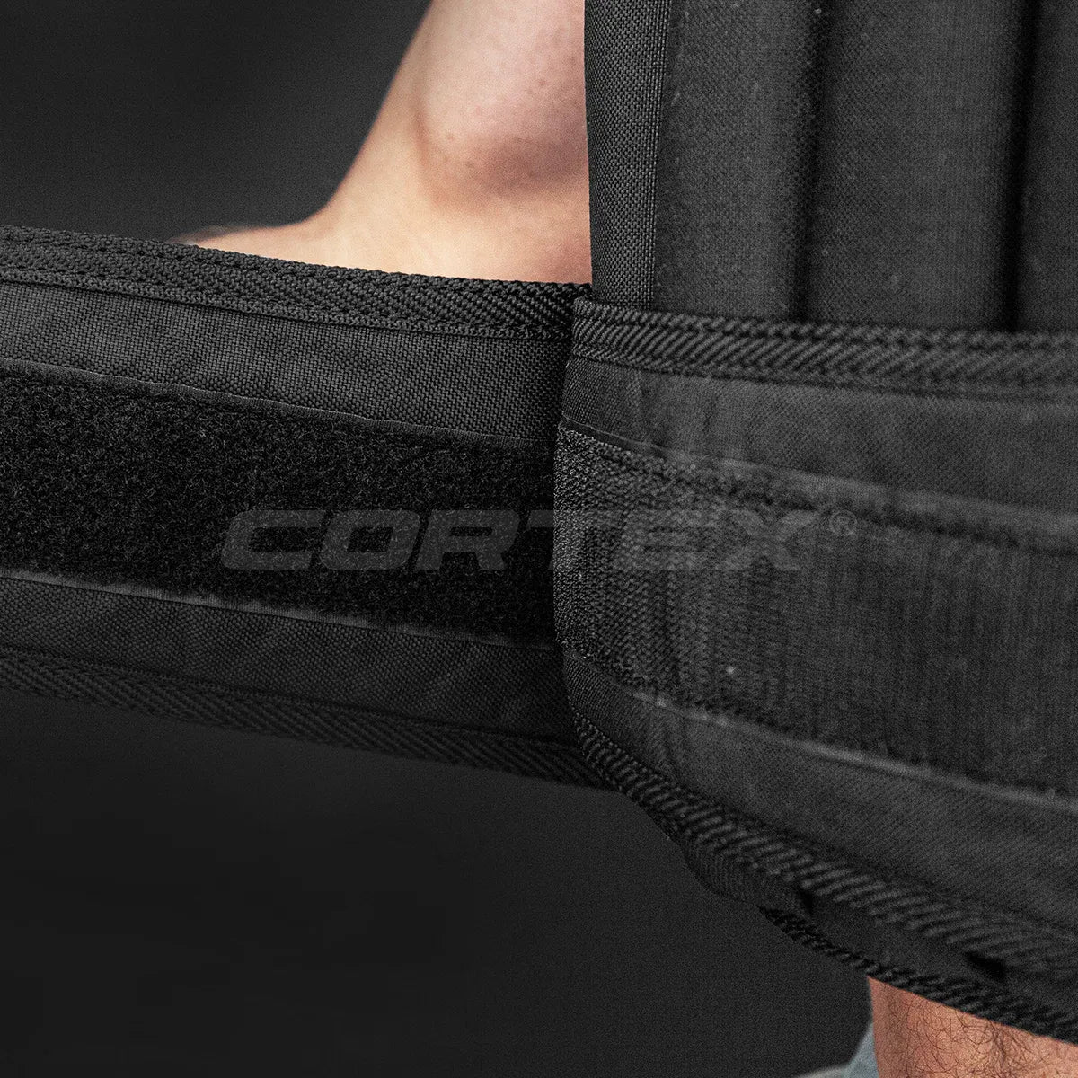 CORTEX 20kg Adjustable Weight Vest with 1kg Increments in Black V572-CSAC-WVEST-20
