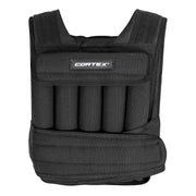 CORTEX 20kg Adjustable Weight Vest with 1kg Increments in Black V572-CSAC-WVEST-20