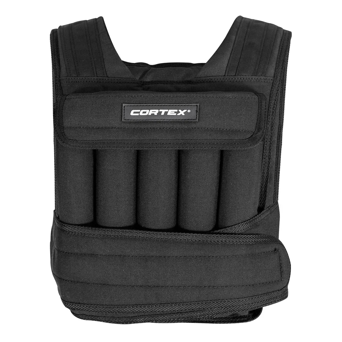 CORTEX 20kg Adjustable Weight Vest with 1kg Increments in Black V572-CSAC-WVEST-20