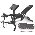 CORTEX BN-11 Exercise FID Bench + 79kg Standard Tri-Grip Weight Plate and Dumbbell Package V572-CSBN-BN11-A