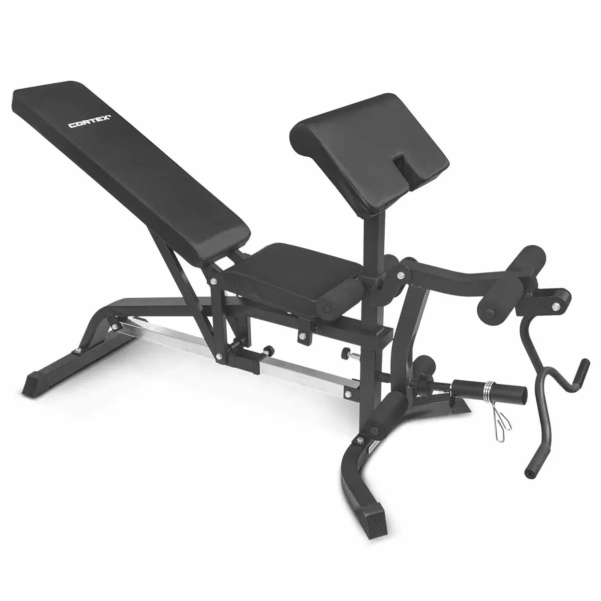 CORTEX BN-11 Exercise FID Bench + 85kg Olympic Tri-Grip Weight Plate and Dumbbell Package V572-CSBN-BN11-B